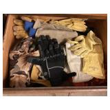 Drawer of work gloves