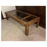 Glass top coffee table