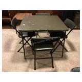 Card table & chairs