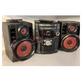 Panasonic CD stereo system, radio works