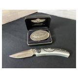 Harley-Davidson Belt Buckle & Knife