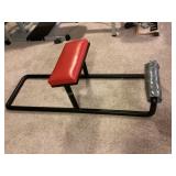 Sit Up Bench, 55x17" tall x 19"
