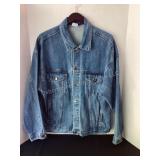 Corvette jean jacket, size large, Made in USA