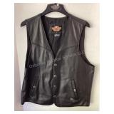 Harley-Davidson leather vest, men
