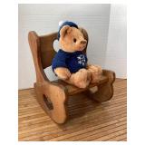 Taylor Made doll rocking chair & SAKS bear