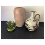 Vintage pottery, Tonala pottery & crackle glass