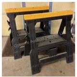 Pair of Plastic Sawhorses
