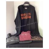 Harley-Davidson sweater & 4 sweatshirts