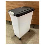 Pet food container, 10.5x18.5x23.5" tall