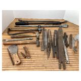 Prybars, files, hammers, punches, chisels & more