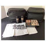 2 Harley-Davidson Bags with leather care product