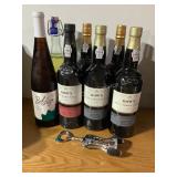 Corkscrew & 7 bottles