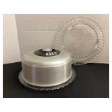 Glass cake plates & cover
