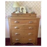 Antique wood dresser