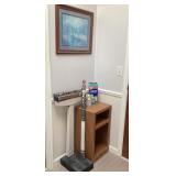 Upstairs bathroom corner cleanout