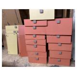 MCM wood drawers & doors