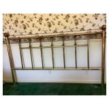 Brass/metal headboard, 80x48' tall, upstairs