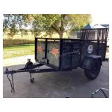 Utility trailer for golf cart, lawn mowers, etc.