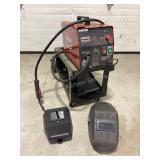 Century 80 GL flux core welder, 2 shields