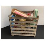 Egg crate of candles