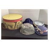 Vintage hats & hat box