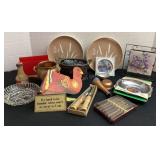 Collectible littles; copper accents, plates,