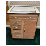 Wood cabinet with porcelain top & dry erase boards