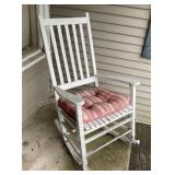 Wooden rocker, 25.5'w x 43ï¿½t x 33ï¿½d