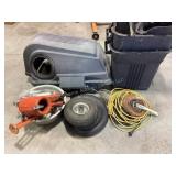 2 hopper bagger system, extension cord, trouble