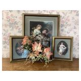 3 House of Lloyd pictures & floral decor