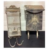 Vintage metal mail boxes