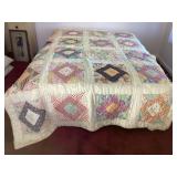 Vintage quilt, 65x86', some blemishes