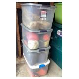 4 totes of menï¿½s clothing, vintage snowmobile