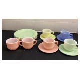 Hazel Atlas Little Hostess Dishes, 14 pieces