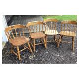 4 dining chairs, appx. 22x30' tall x 19ï¿½ deep