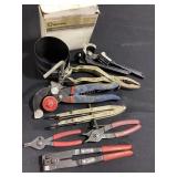 Ring compressor, snap ring pliers, tubing