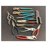 Pliers, wrenches, wire stripper