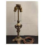 Antique 20 1/2' lamp, needs rewired