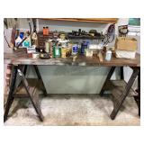 Work bench (door & sawhorses) cleanout