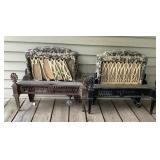 Cast iron Vented Gas Fireplaces, one for parts