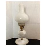 17' Milk glass lamp