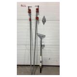 60' pipe clamps & floor scraper