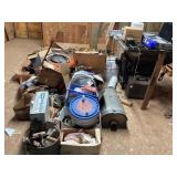 Mason tools & scrap metal, upstairs barn