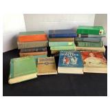 20 vintage books, great for risers, decor, etc.