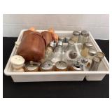 Tray of salt & peppers