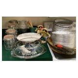 Heartland Glass Canisters, lazy susan appetizer