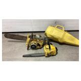 McCullough chainsaws, both have compression
