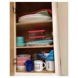 Corner Cupboard Cleanout; platters, baking