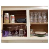 Cupboard Cleanout; glasses, tins, waffle maker,
