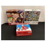 3 puzzles, gently used
